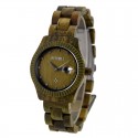 Деревянные часы Bewell ZS-W064A green sandalwood