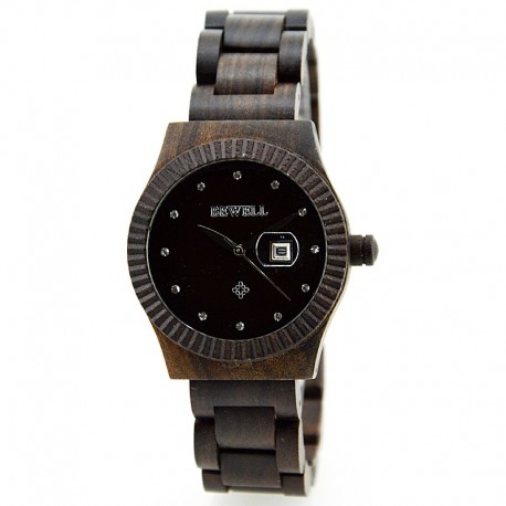 Деревянные часы Bewell W-ZS064 lady (black sandal)