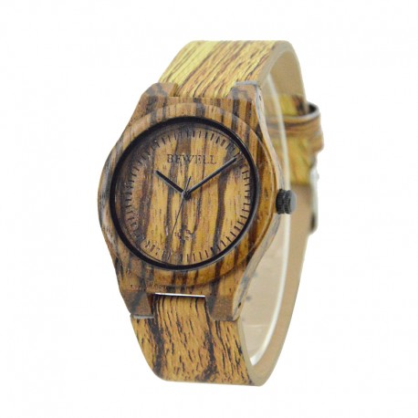 Деревянные часы Bewell ZS-W105EL lady (zebra)