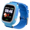 Детские часы с GPS Baby Watch Q90 (Q80,GW100) с сенсорным цветным экраном (голубые)