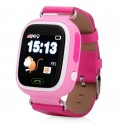 Детские часы с GPS Baby Watch Q90 (Q80,GW100) с сенсорным цветным экраном (розовые)