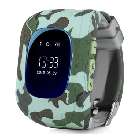 Детские часы с GPS Baby Watch Q50 OLED (милитари)