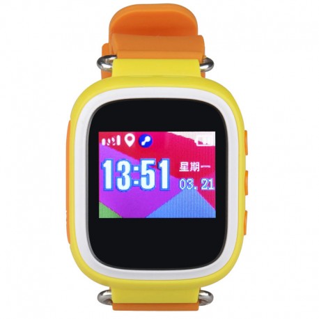 Детские часы с GPS Baby Watch GW100S с цветным экраном водонепроницаемые(оранжевые)