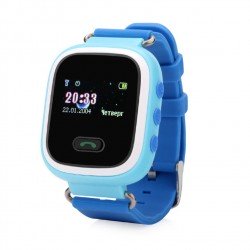 GW900S Детские часы с GPS Baby Watch GW900S blue с цветным узким экраном (голубые)