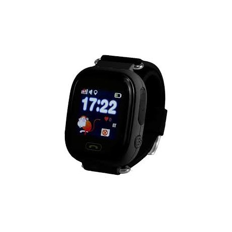 Детские часы с GPS Baby Watch Q90 с сенсорным цветным экраном (черные)