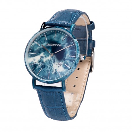Деревянные часы Bewell 1059AG (blue)