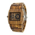 Деревянные часы Bewell ZS-W021C (zebra wood)