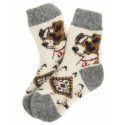 Носки детские "Пёс" (Серо-белые,размер 3)